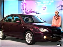 File pic: unveiling of the Proton Persona sedan near Kuala Lumpur in August 2007