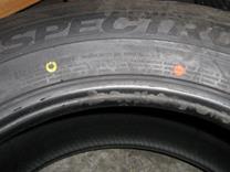 Image result for tire red and yellow marks
